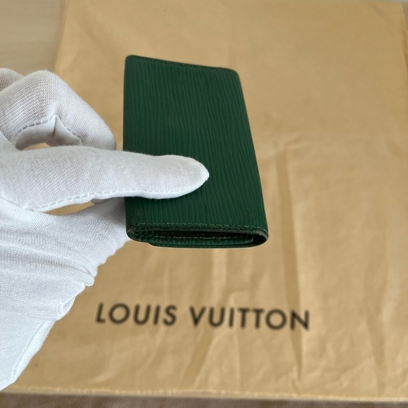 Rare! Auth Borneo Green Epi LV Multicles 4 hook vintage Key Cles - Picture 6 of 11